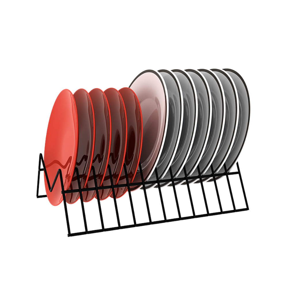 Chatuba Suporte Para Pratos Vertical Elegance Preto Dicarlo Chatuba