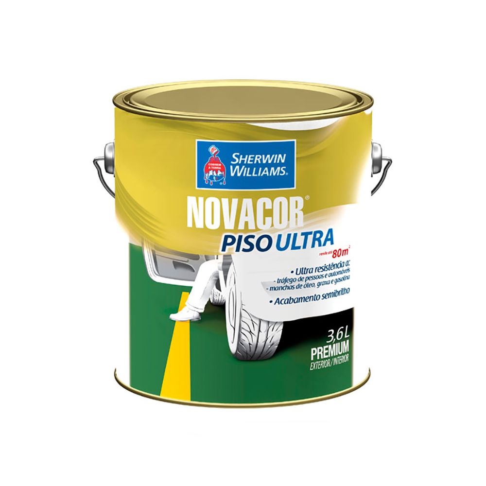 Chatuba | Tinta Acrílica Novacor Piso Ultra Verde 3,6L Sherwin Williams