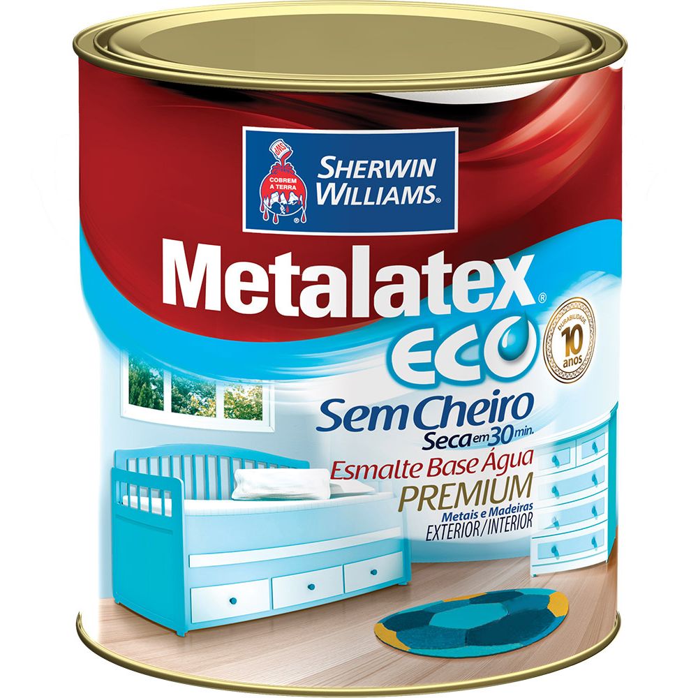 Chatuba | Tinta Esmalte Metalatex Eco Branco 900ml Sherwin Williams