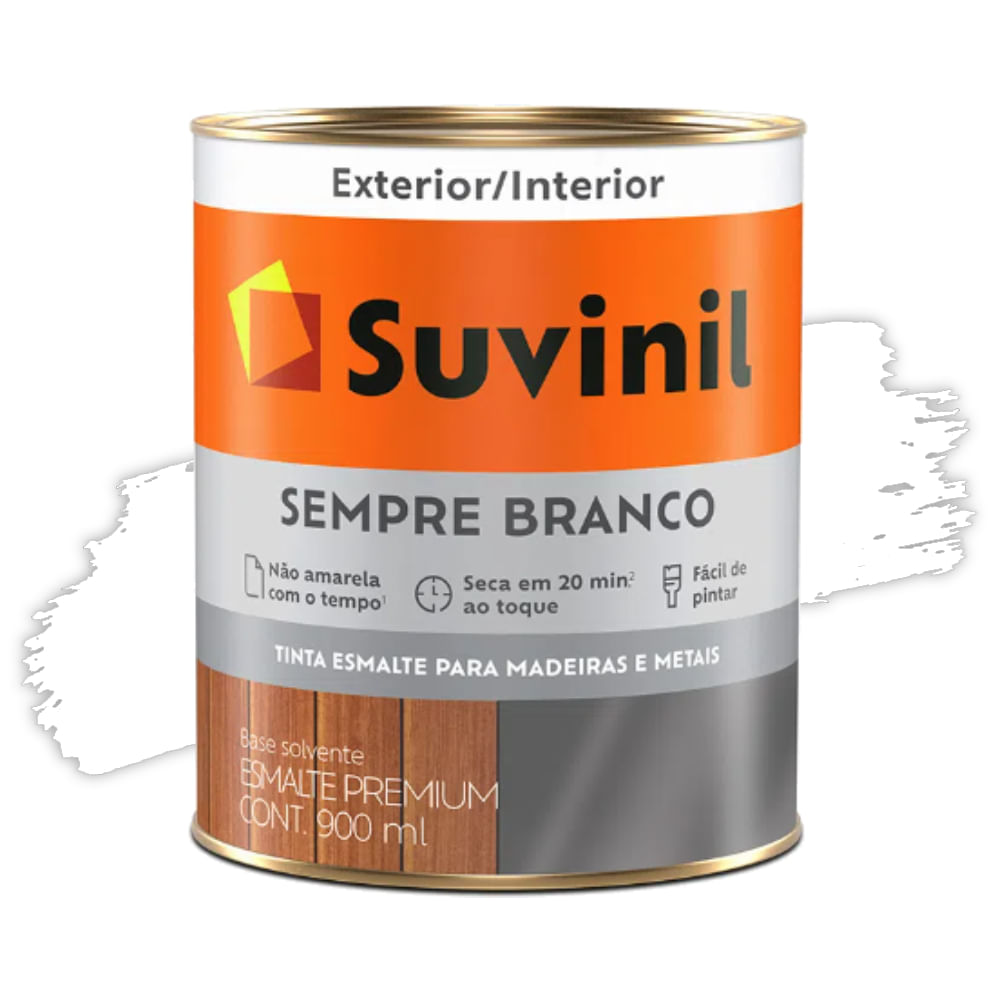 Tinta Esmalte Acetinado Sempre Branco 900ml Suvinil