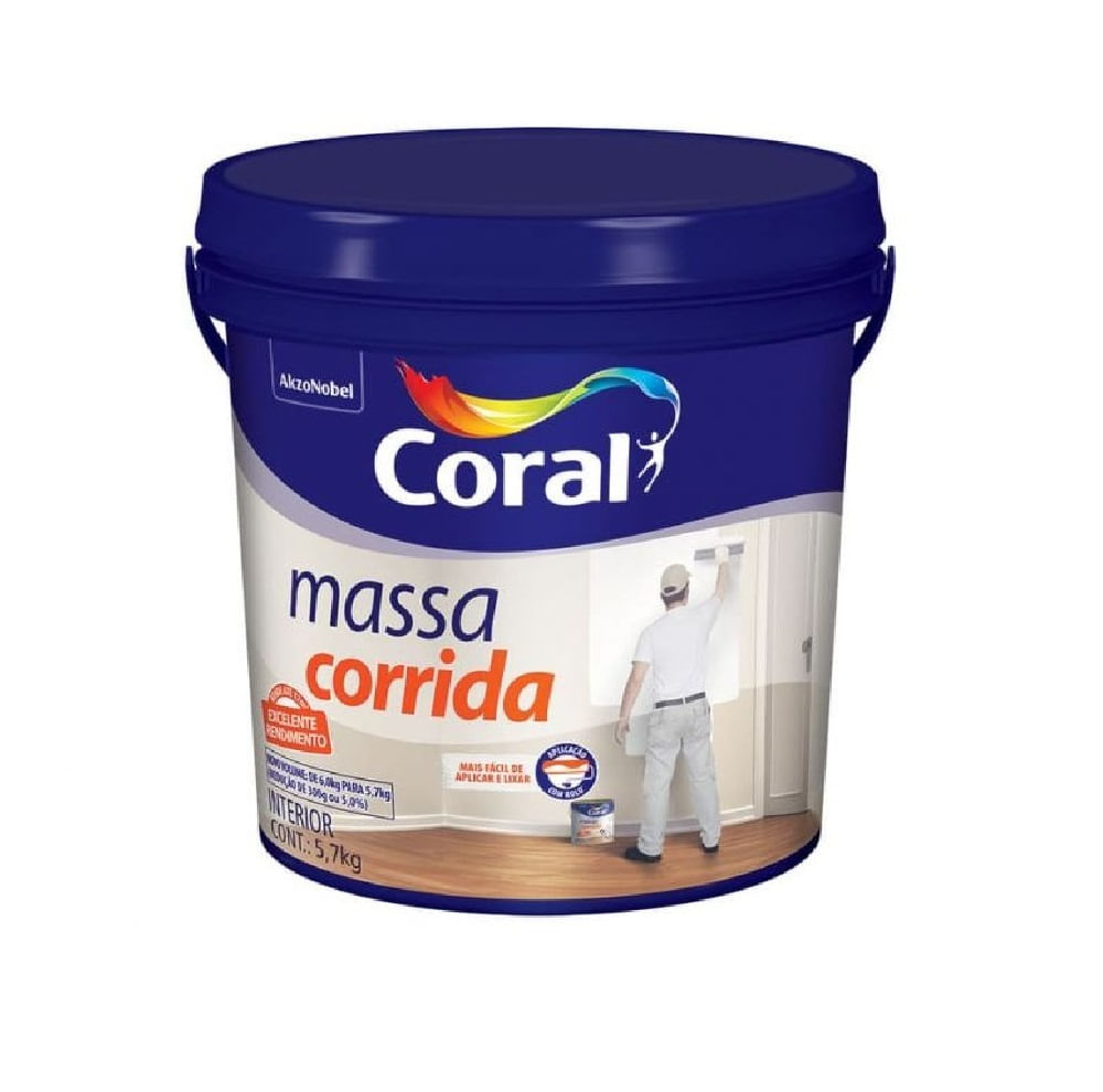 Massa Corrida Branco 5,7Kg Coral