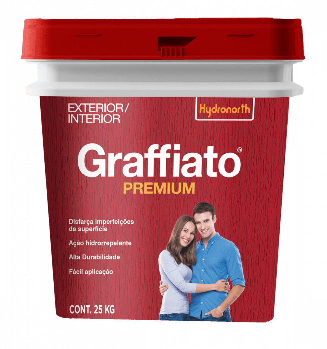 Textura Graffiato Riscado Premium Marfim Hydronorth Balde 25kg