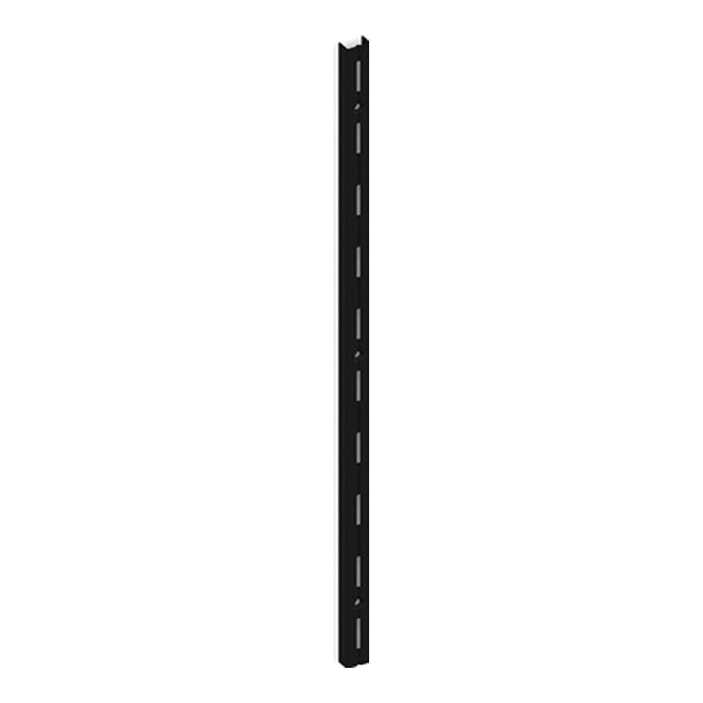 Trilho Simples Encaixe 1M Preto Brasforma