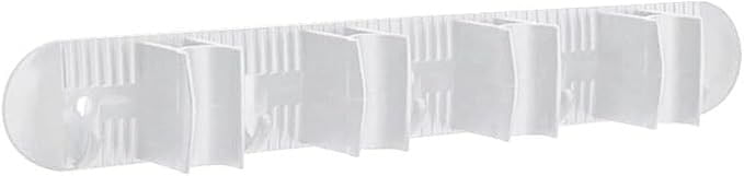 Porta Vassouras com 4 encaixes Branco Nitron