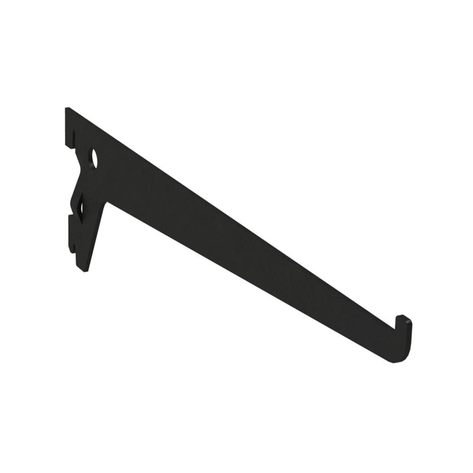 Suporte Simples para Prateleira em Aço 25cm Preto Multivisão