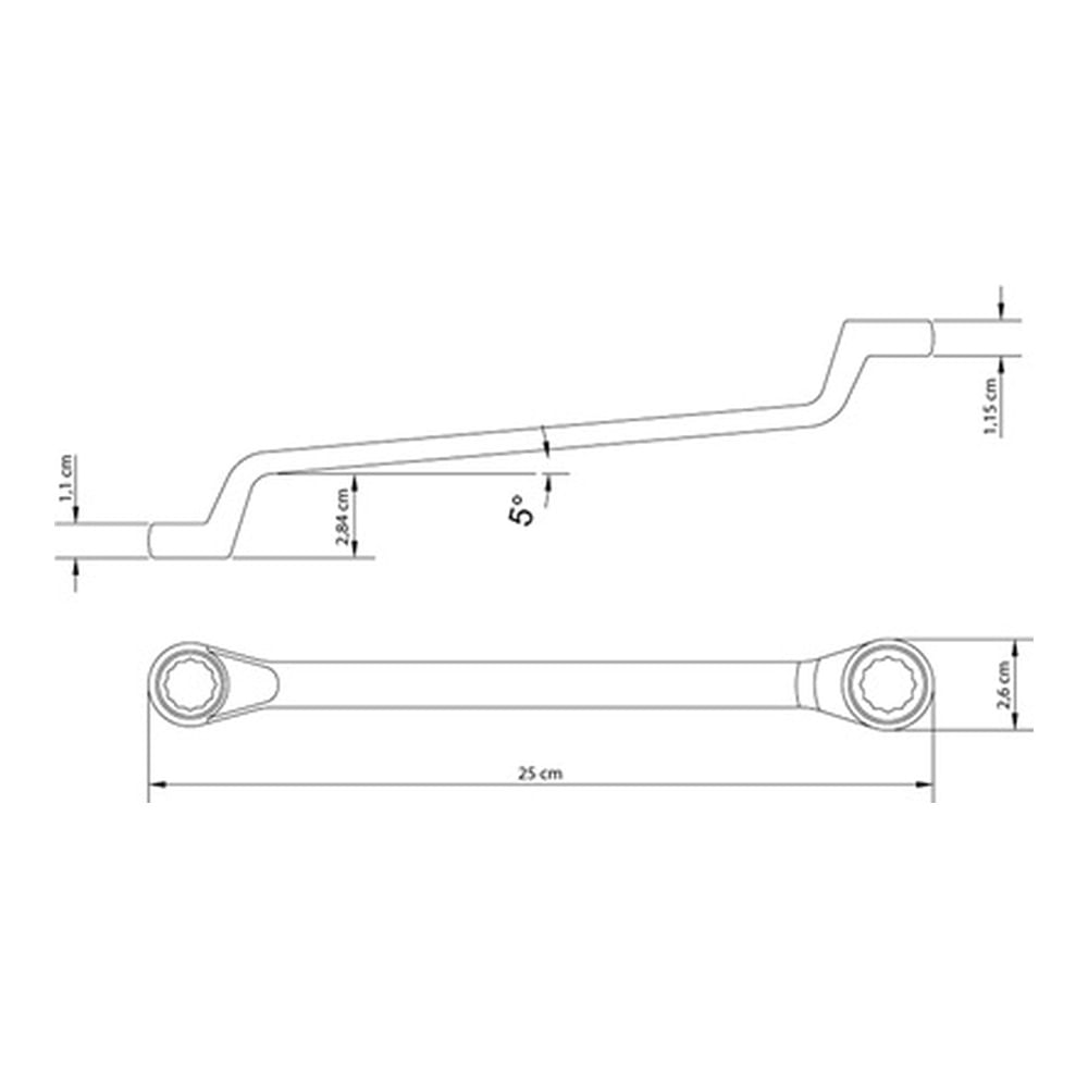 Chave Estrela 16x17mm Tramontina
