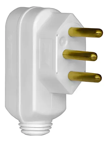 Plugue 2P+T 10A Branco 615901 Pial