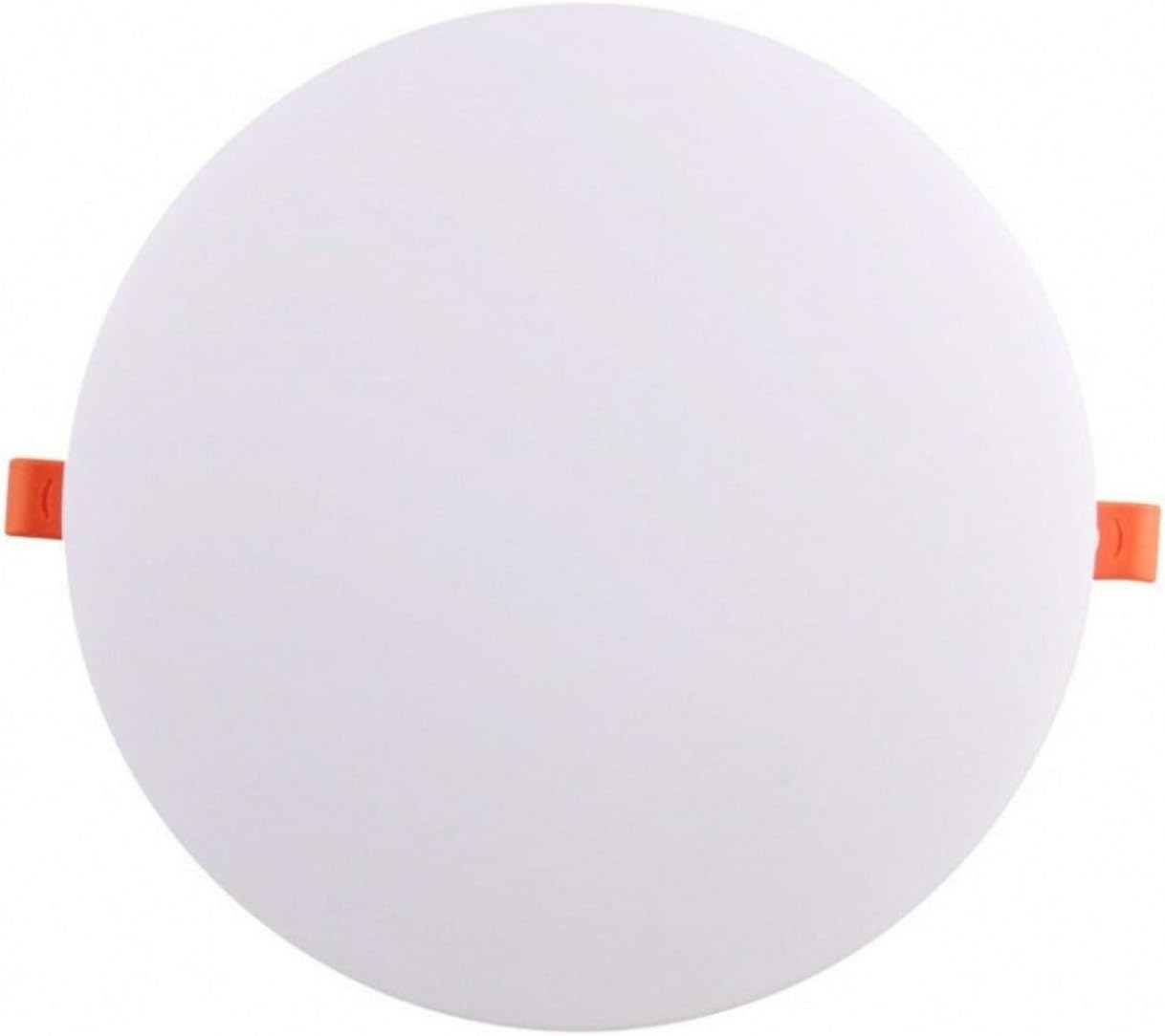 Luminária Painel Led de Embutir e Sobrepor Redondo 17w Autovolt Branco 3000k
