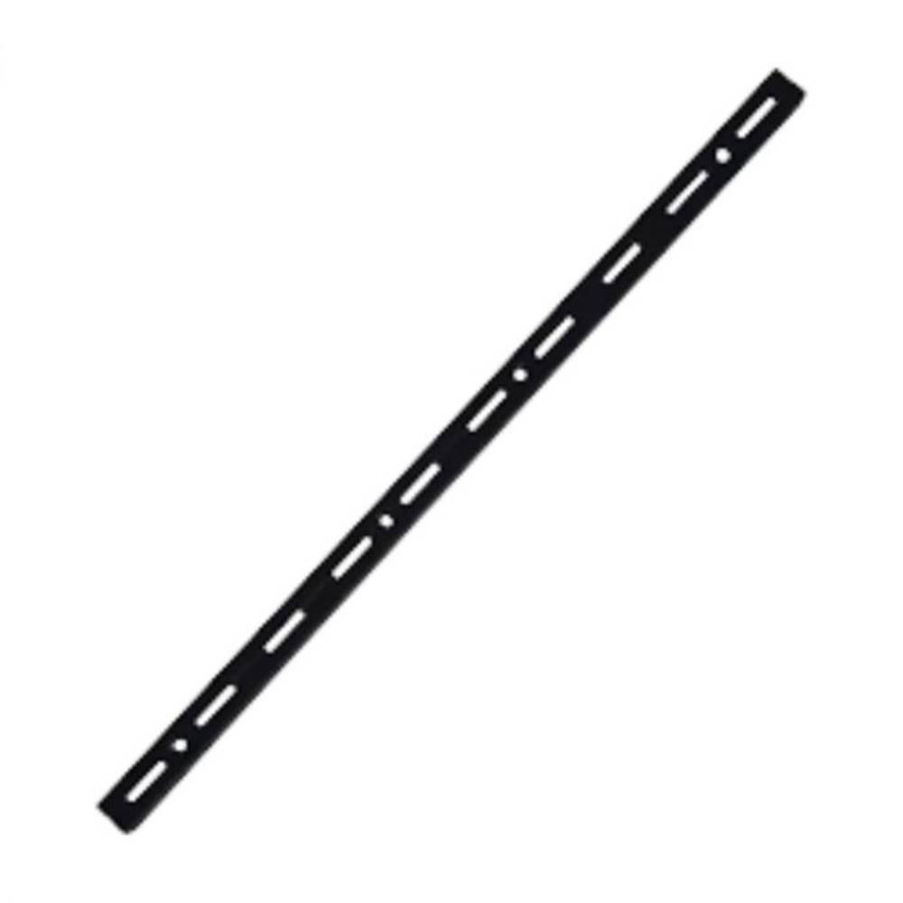 Trilho Simples Para Prateleira Aco 1,5m Preto Multivisao