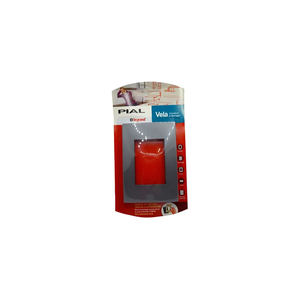 Placa 3 Postos 4X2 On 685514 Vela Pial Legrand