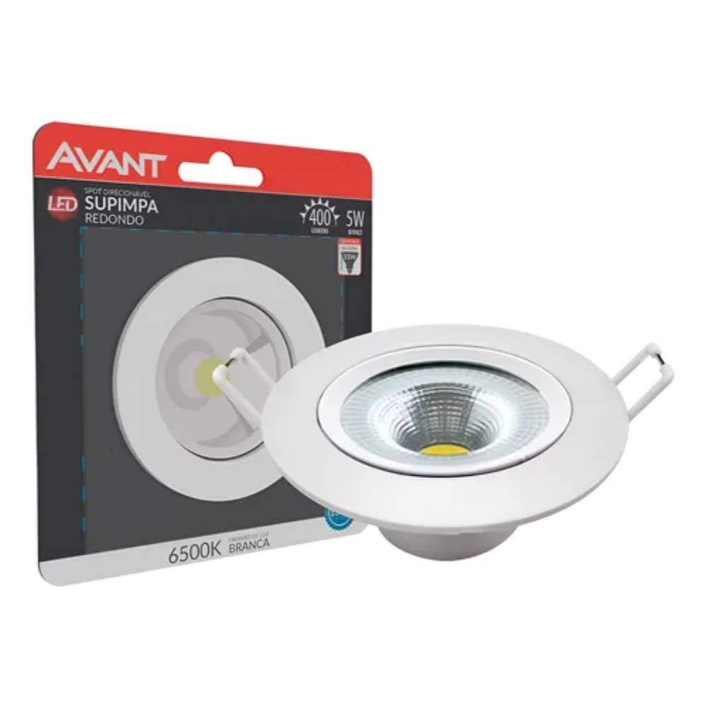 Spot Authentic Embutir R Br6500K 5W Bivolt Avant