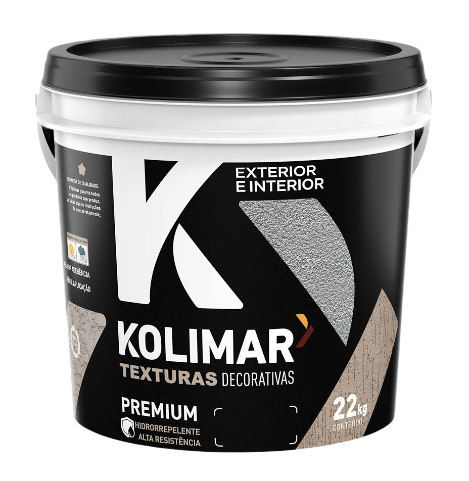 Textura Rústico  Premium Branco Neve 22Kg Kolimar