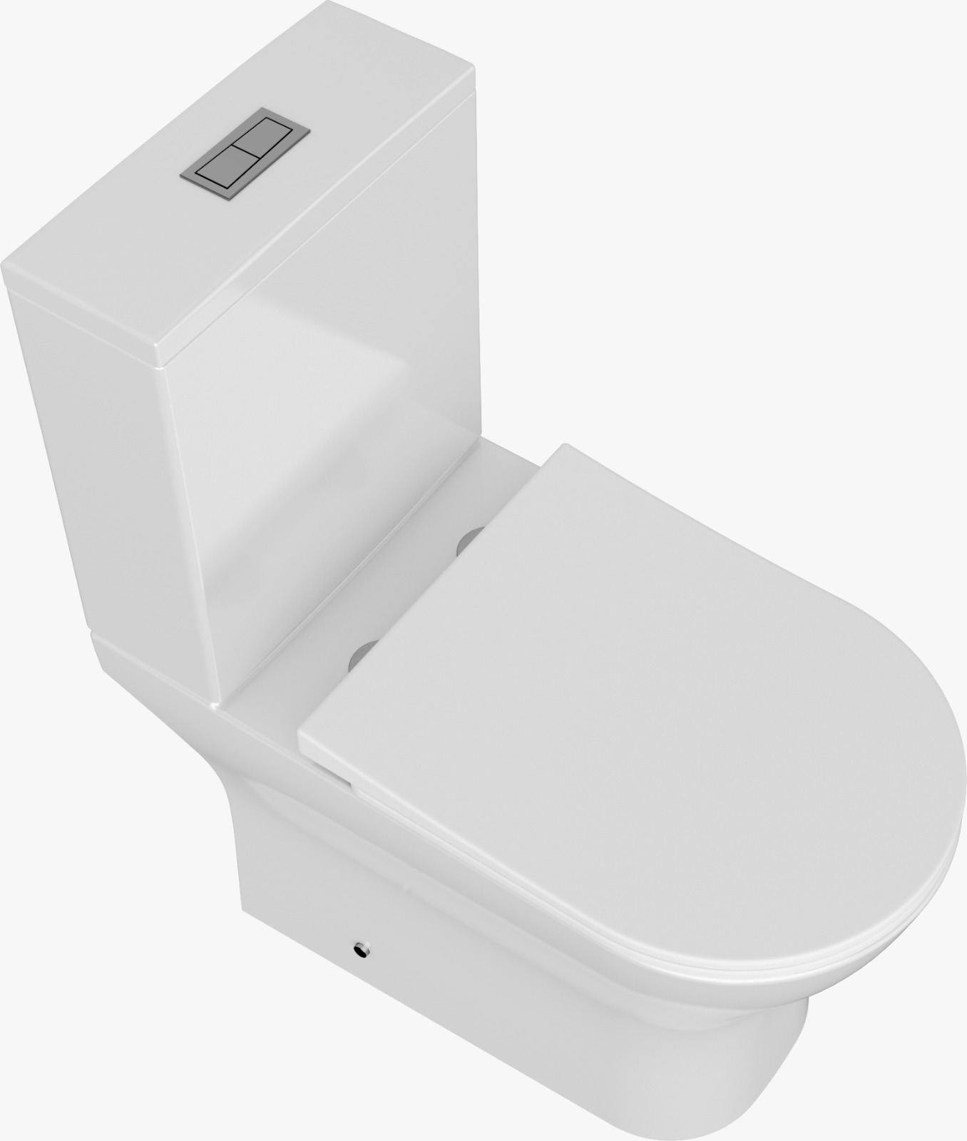 Kit Vaso Com Caixa Acoplada Solare Branco Com Assento Acqua