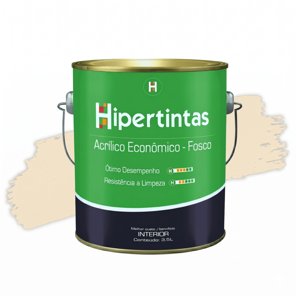 Tinta Acrílica Econômica Areia 3,6L Hipertinta