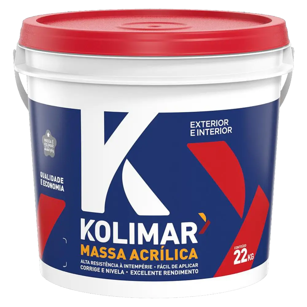 Massa Acrílica Branco 22kg Kolimar