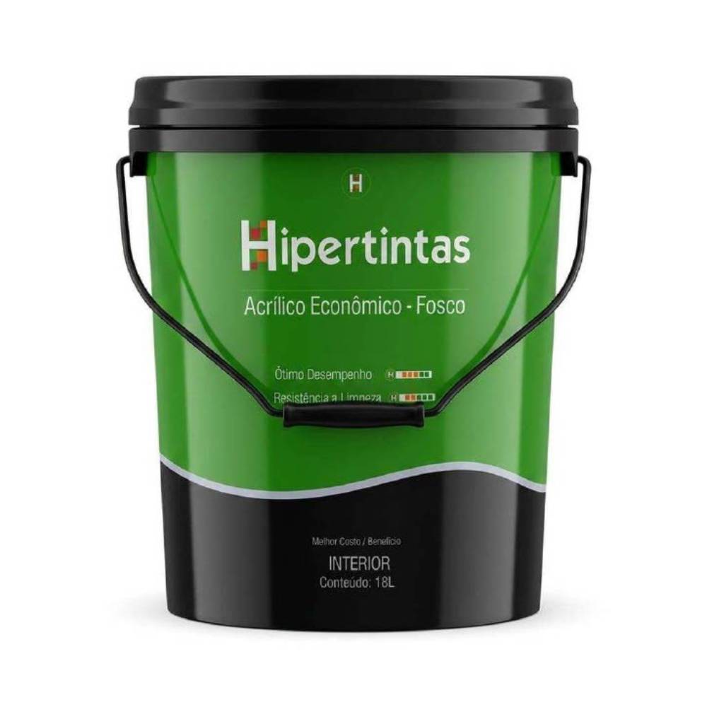 Tinta Acrílica Econômica Hipertinta 20 Litros Branco Neve