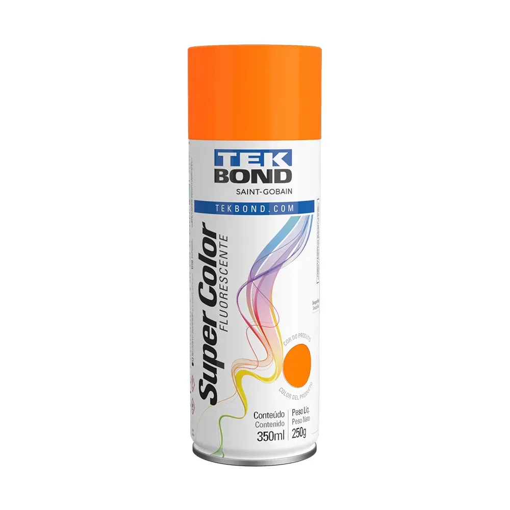Tinta Spray Laranja Fluoresc 350Ml